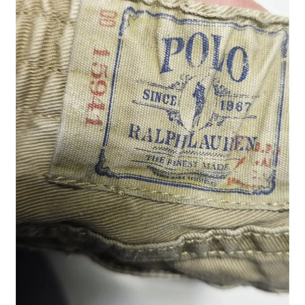 Polo Ralph Lauren Toddler Boy's Tan Cotton Pants Size 9 Months